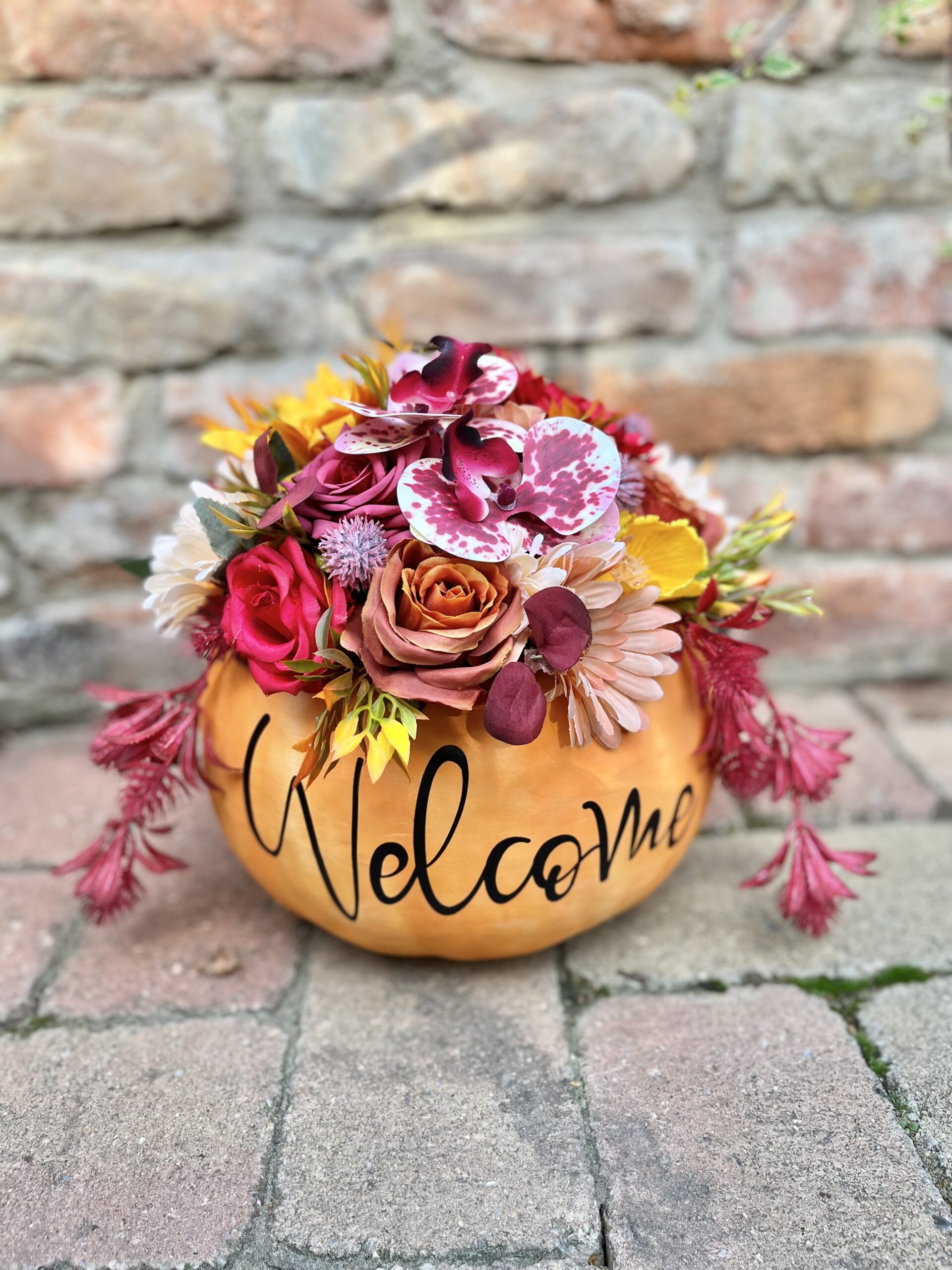 Narancssárga kerámia tök - Image 3